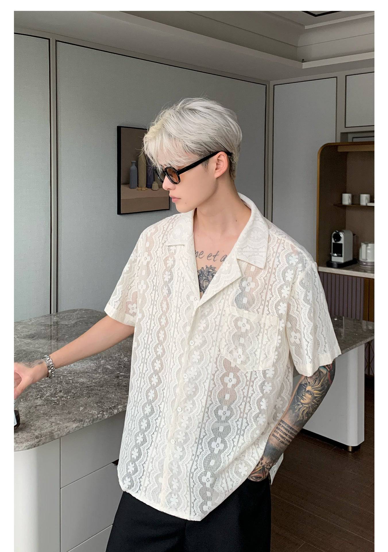 Niche Retro Jacquard Shirt