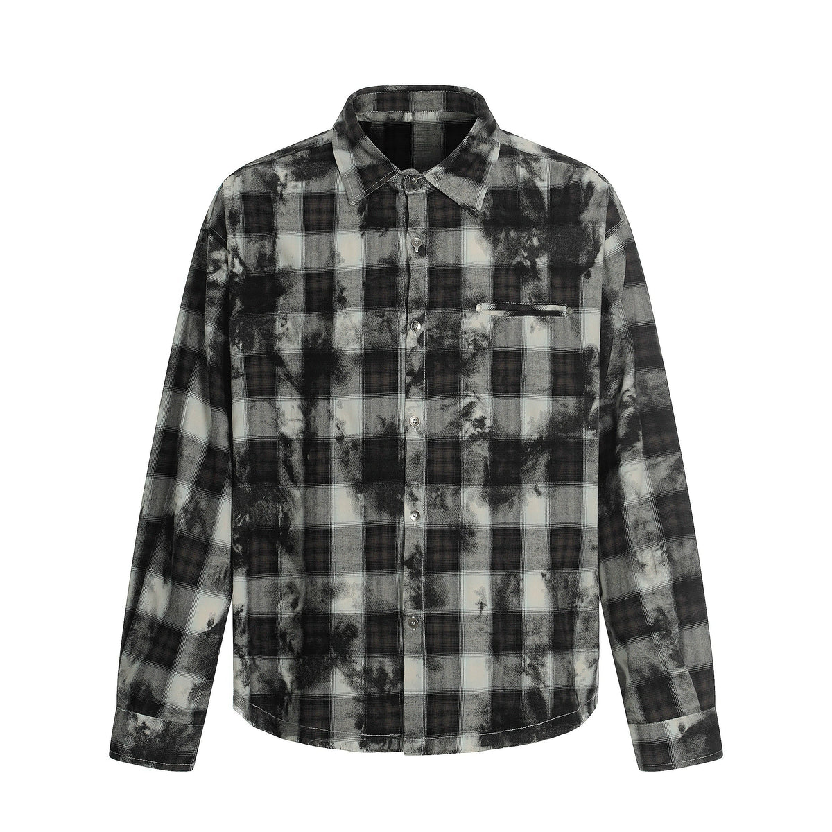 Oversized Plaid Long Sleeve Shirt