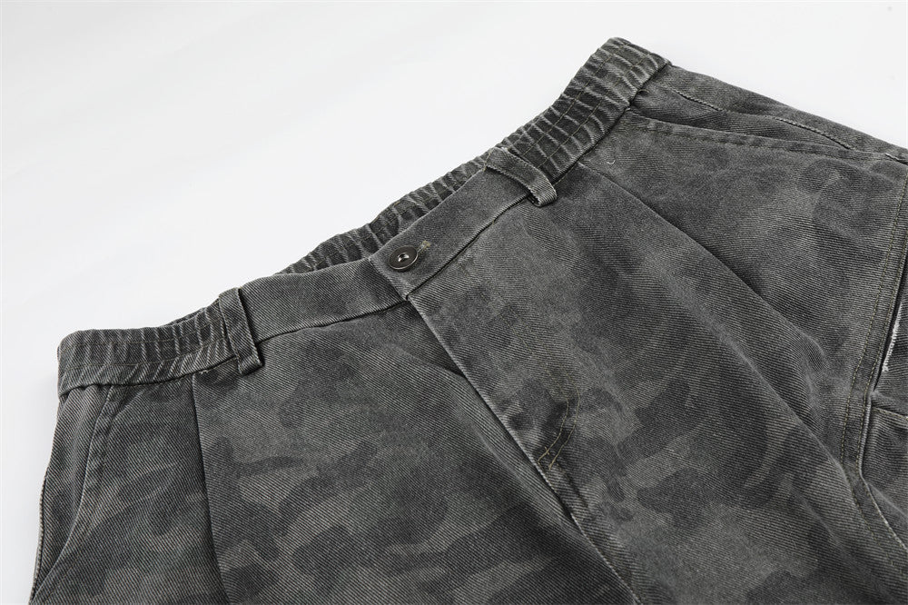 Pantalones cortos de camuflaje de ajuste relajado
