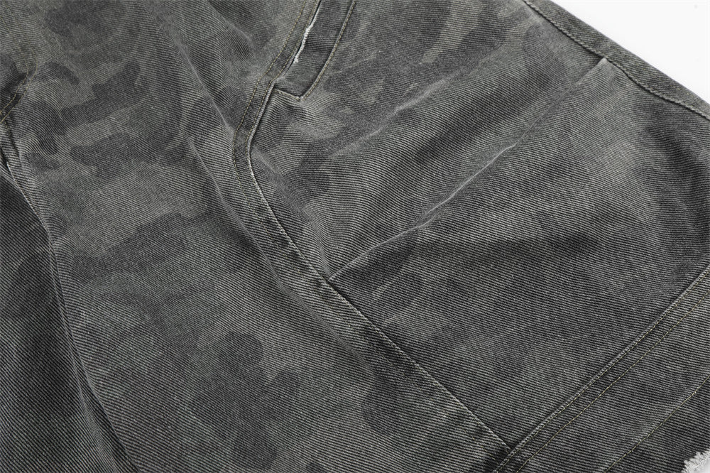 Pantalones cortos de camuflaje de ajuste relajado