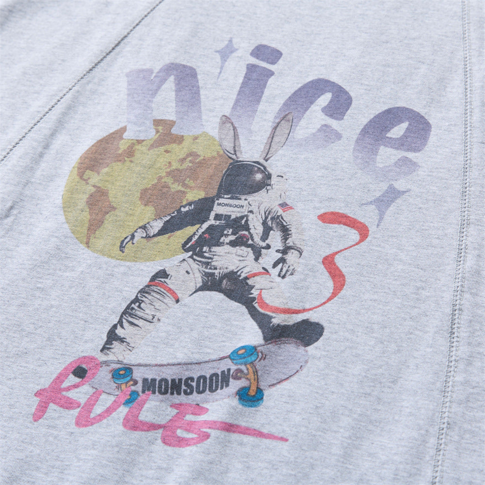 Camiseta de skate Conejito Cósmico