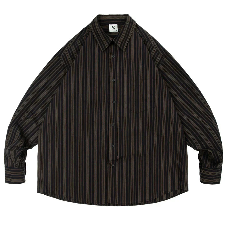 Loose Stripe Long Sleeve Shirt