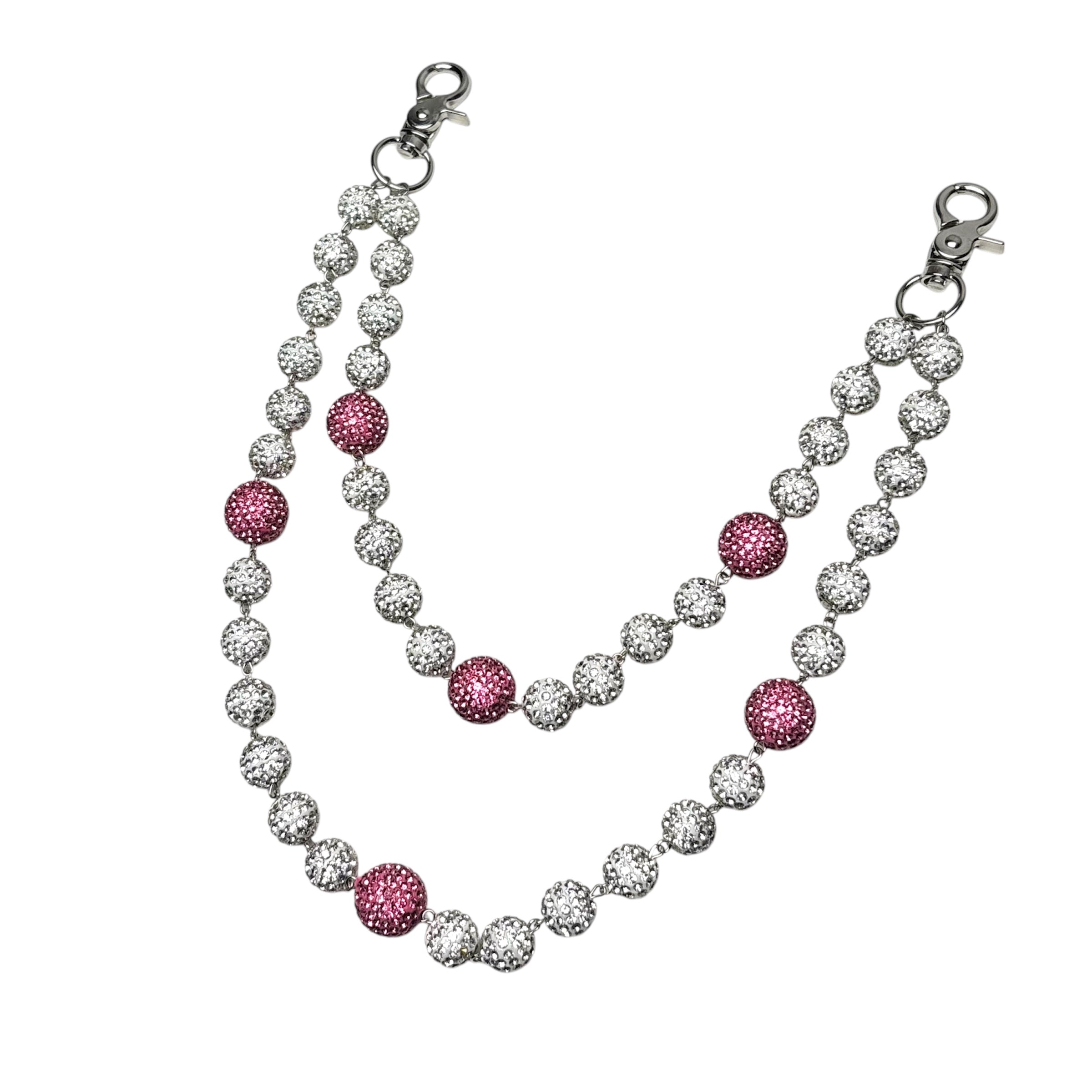 Dipped Rhinestone Wallet Chain