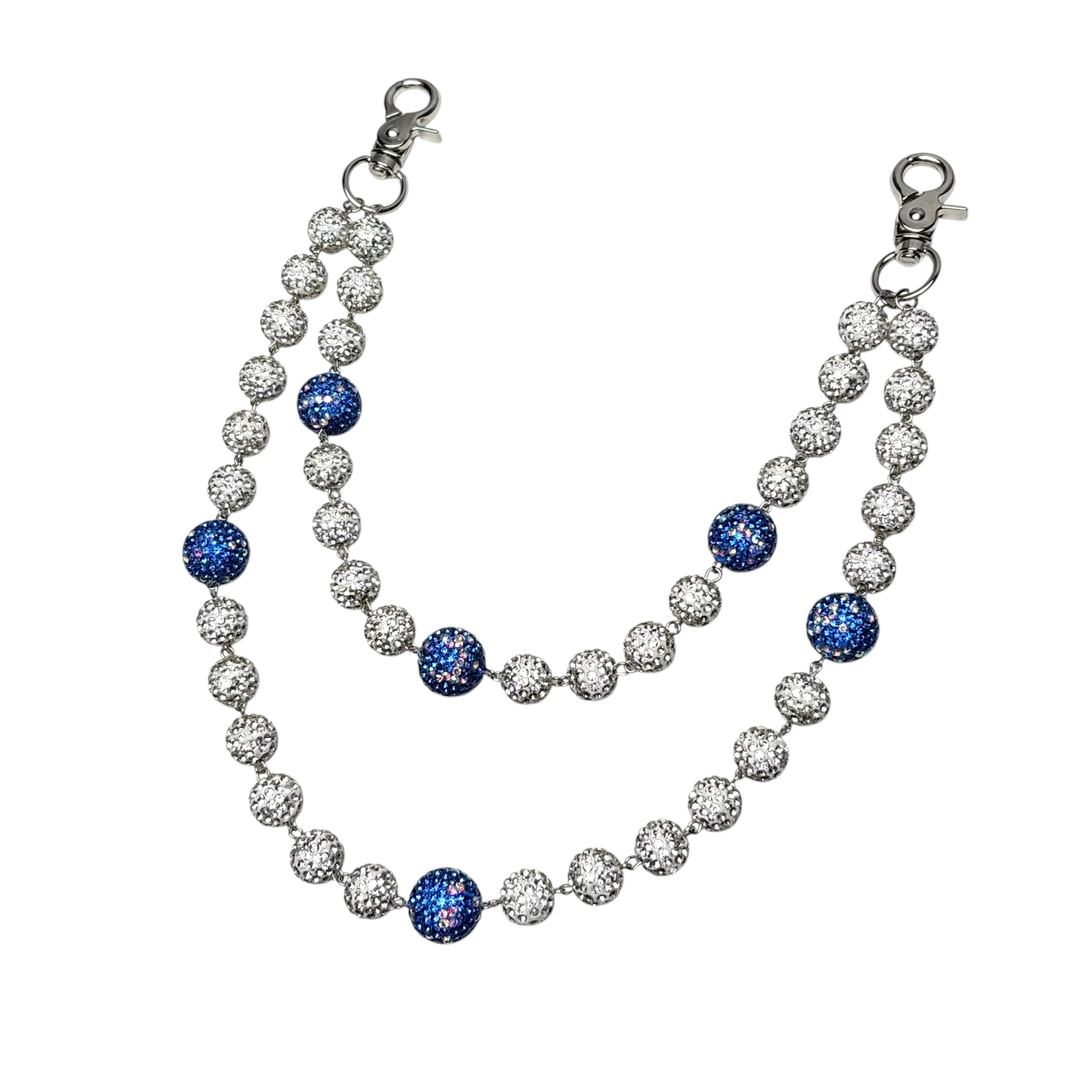 Dipped Rhinestone Wallet Chain