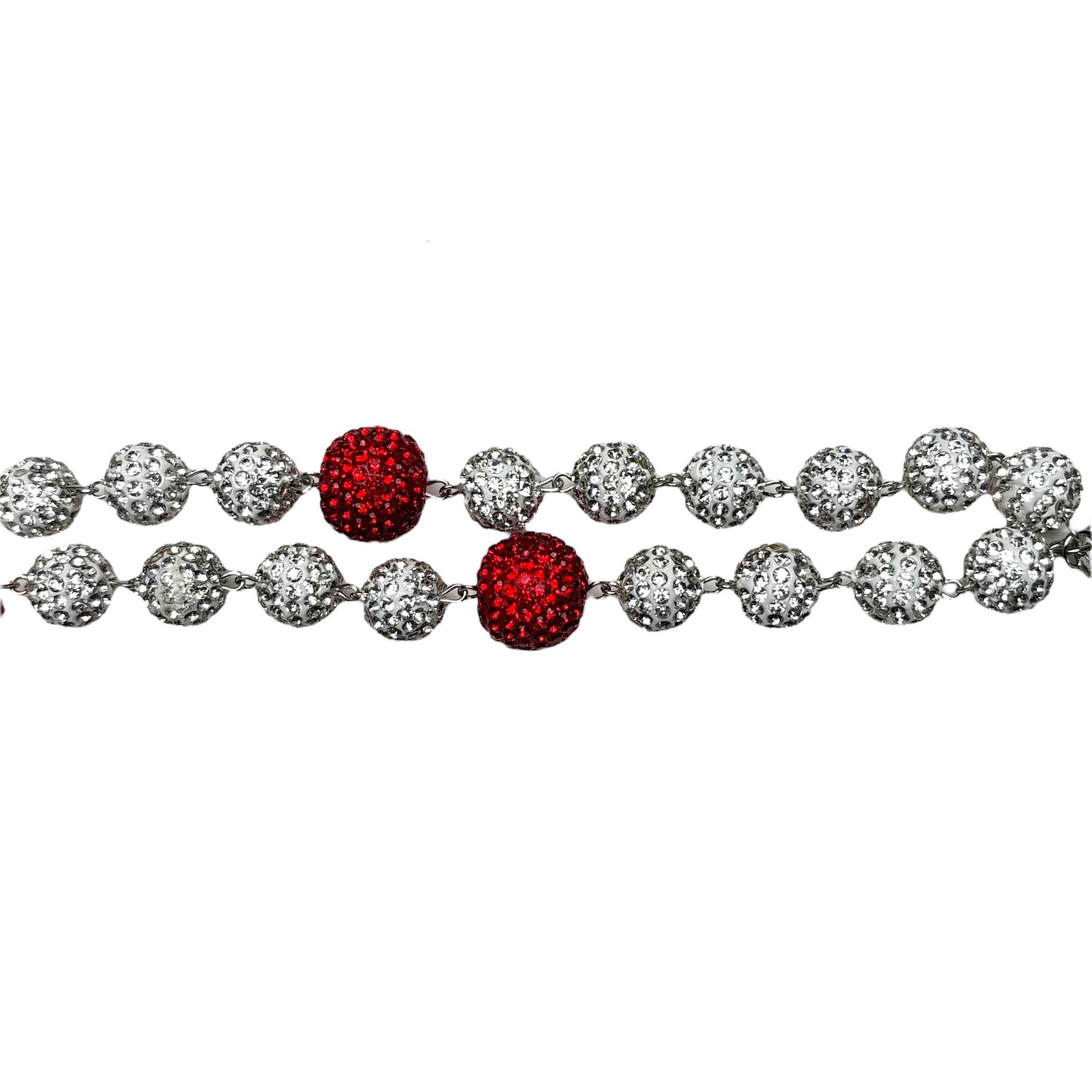 Dipped Rhinestone Wallet Chain