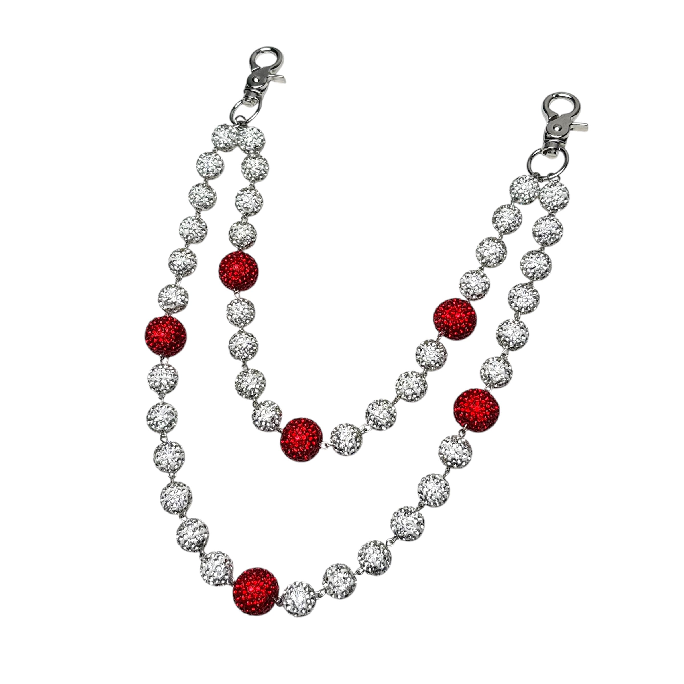 Dipped Rhinestone Wallet Chain