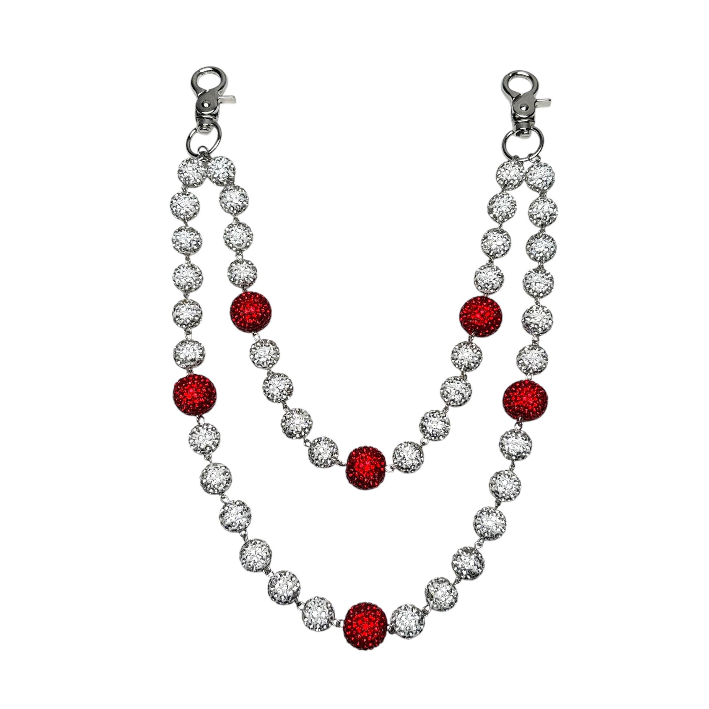 Dipped Rhinestone Wallet Chain