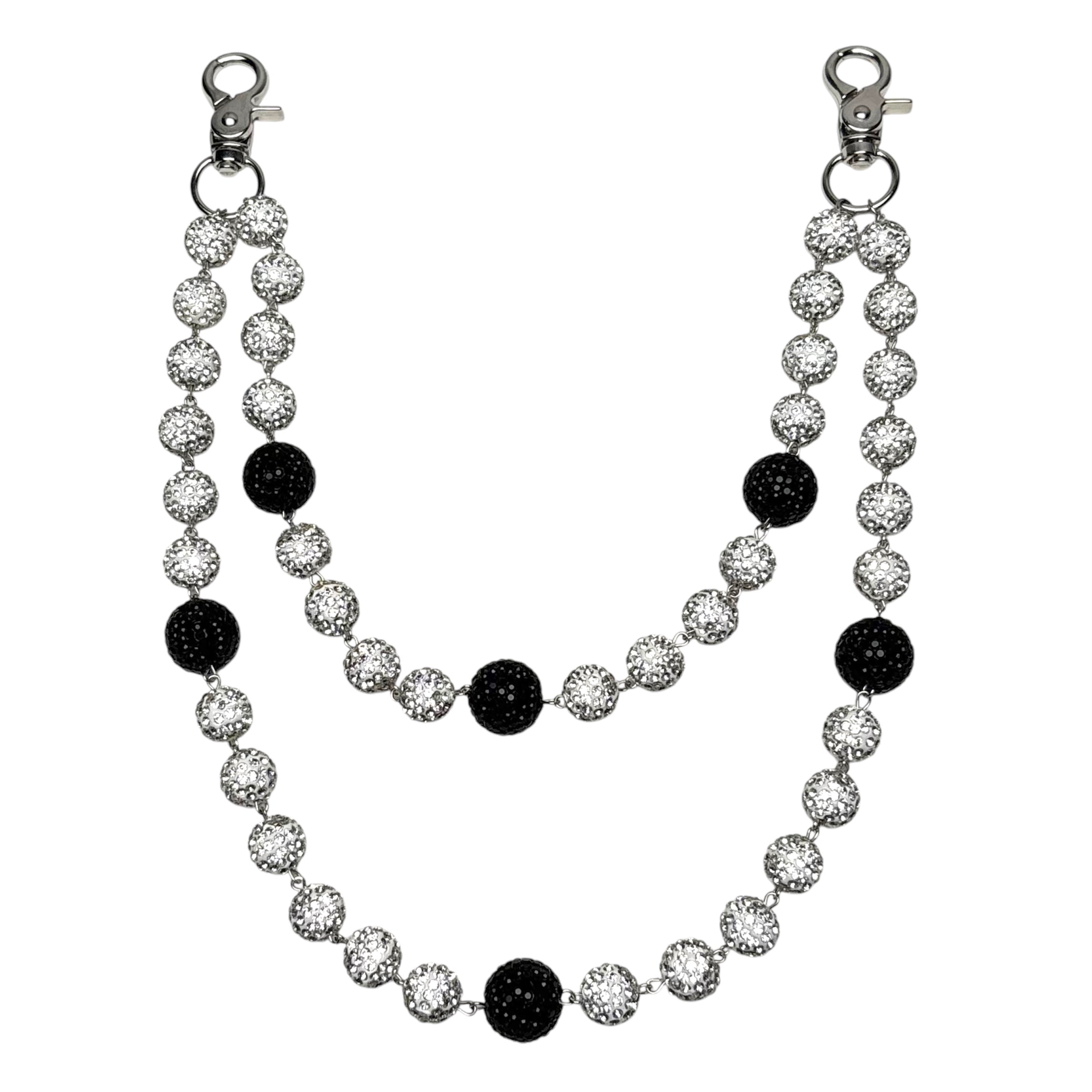 Dipped Rhinestone Wallet Chain