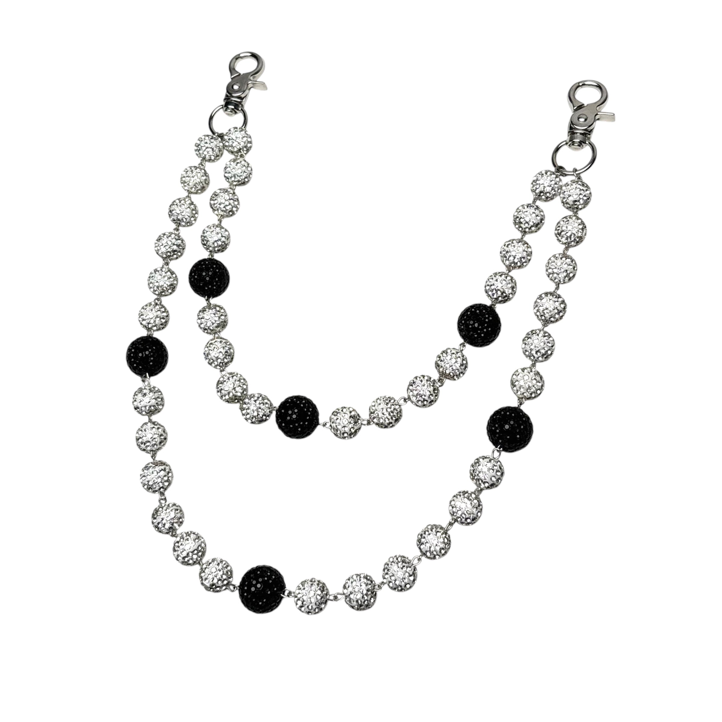 Dipped Rhinestone Wallet Chain