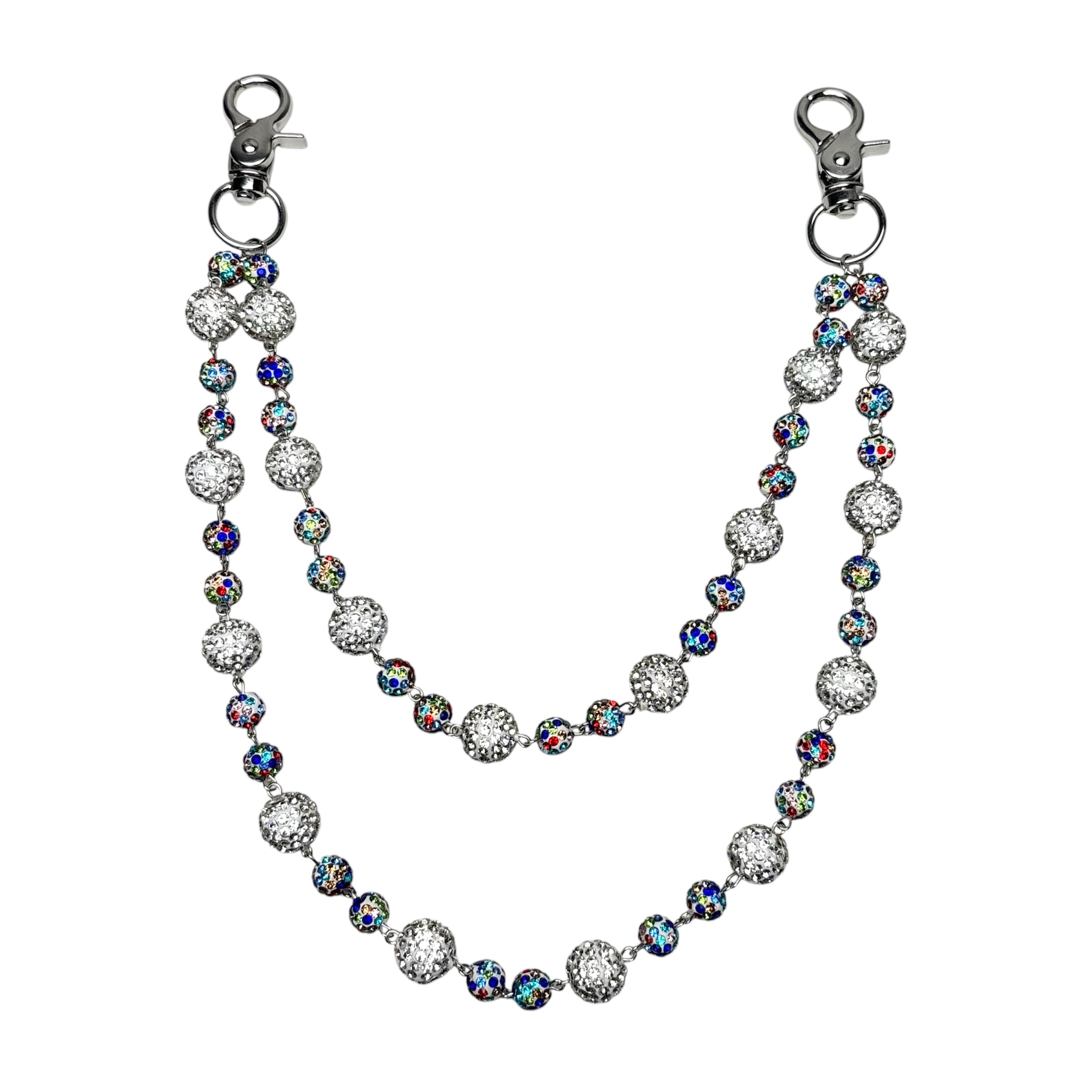Dipped Rhinestone Wallet Chain