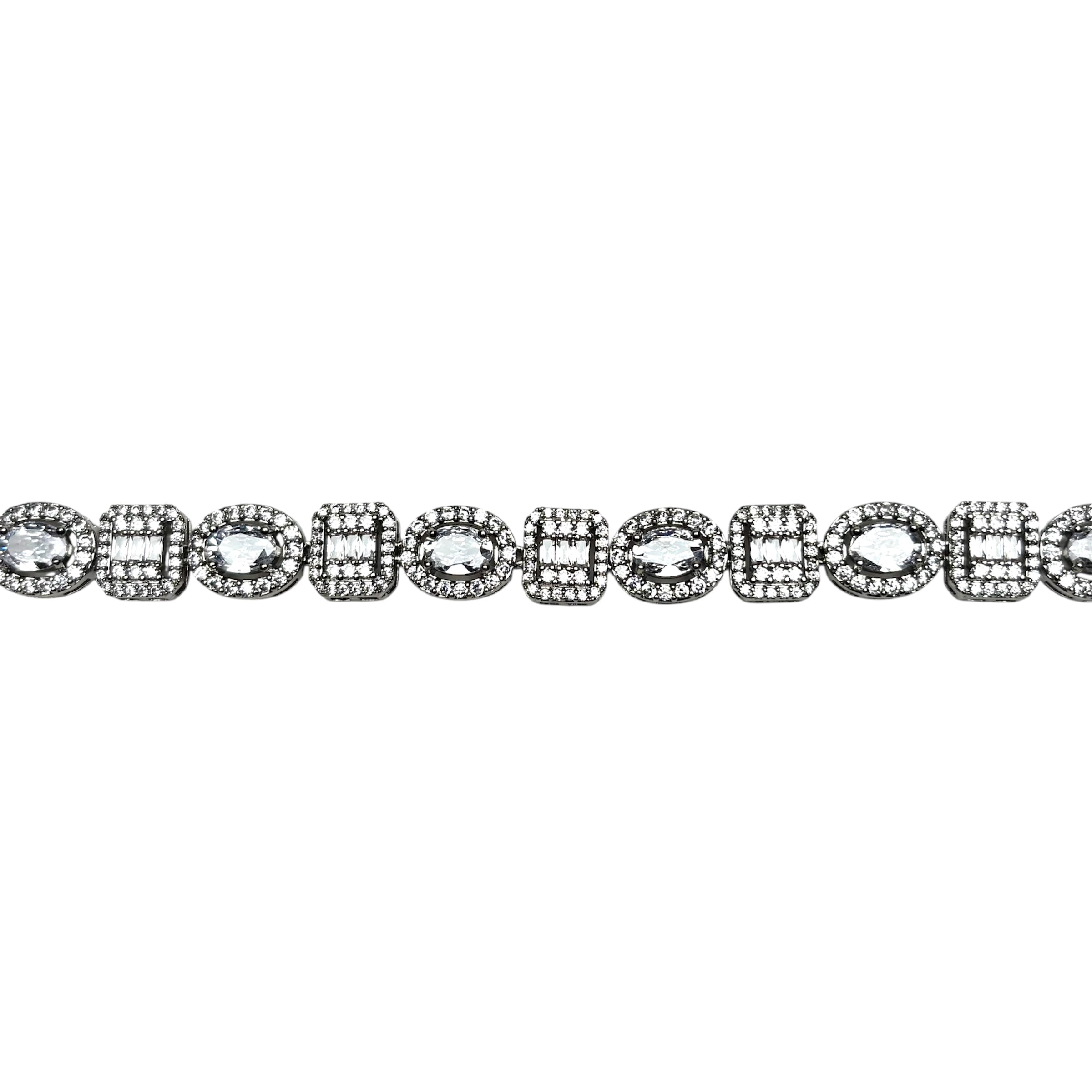 Angular Crystal Boxy Bracelet