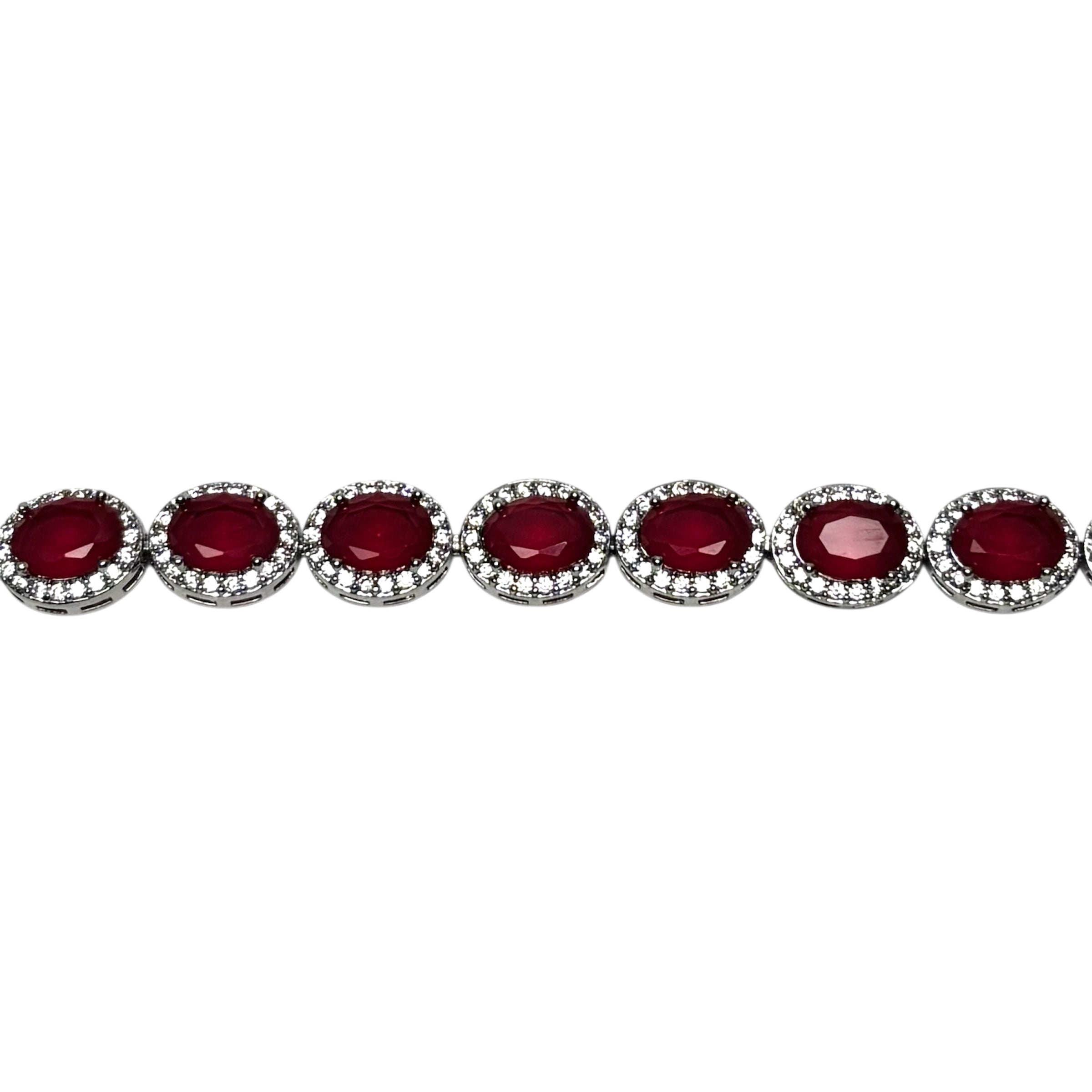 Polished Oval Crystal Bracelet