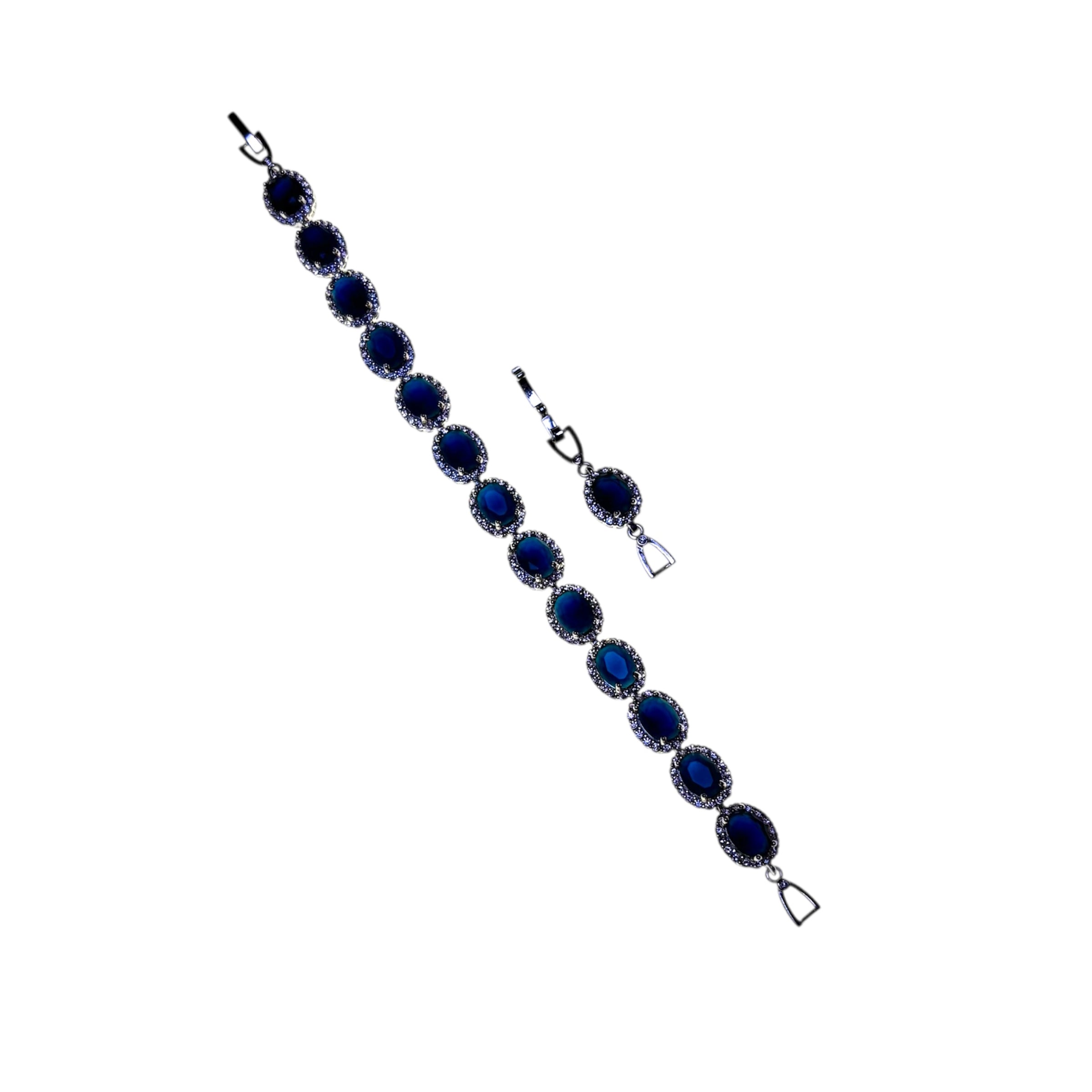 Polished Oval Crystal Bracelet