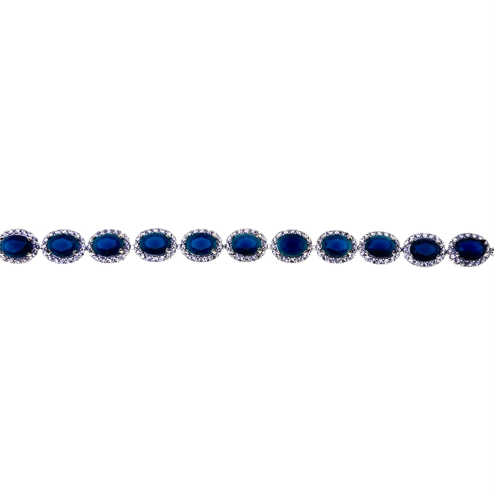 Polished Oval Crystal Bracelet