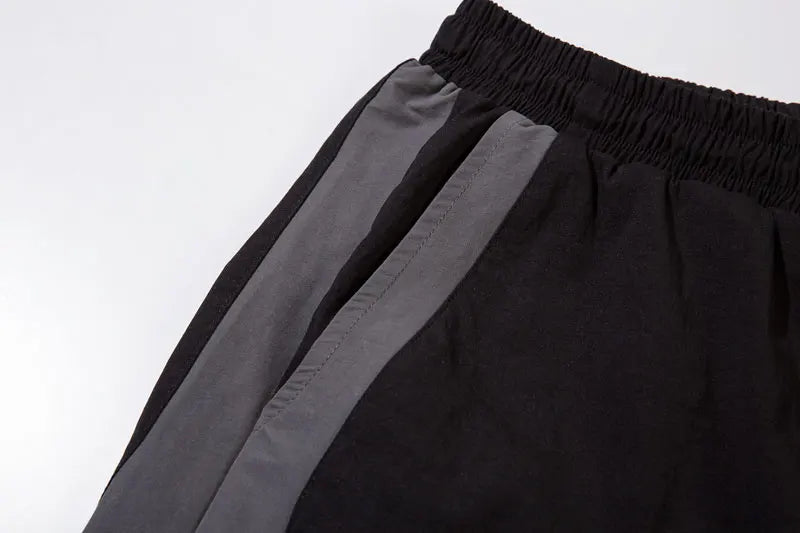 Y2K Black Patchwork Pants