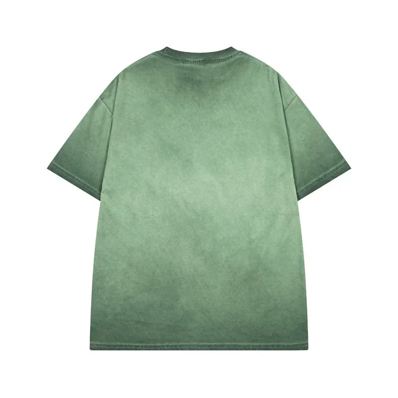 Summer Washed Crewneck Hip Hop Tee