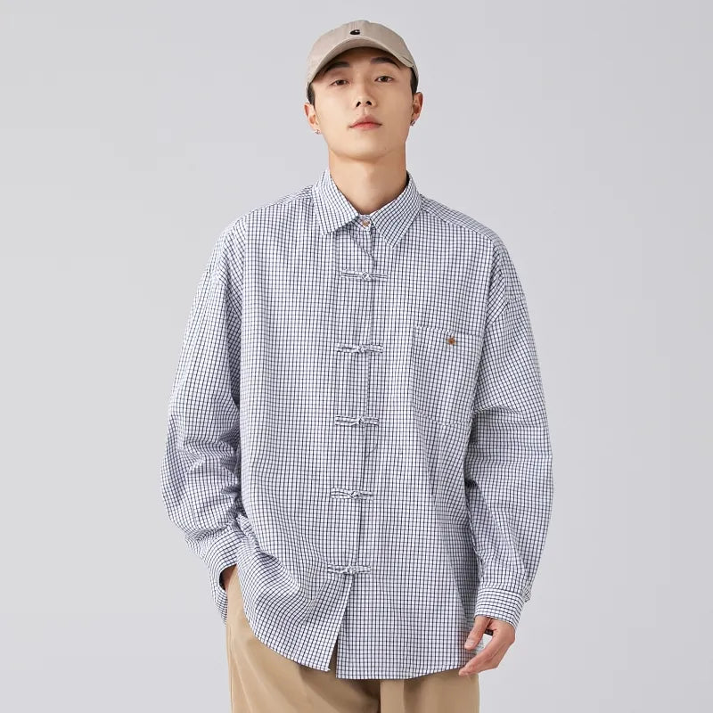 Oversized Plaid Light Shirt