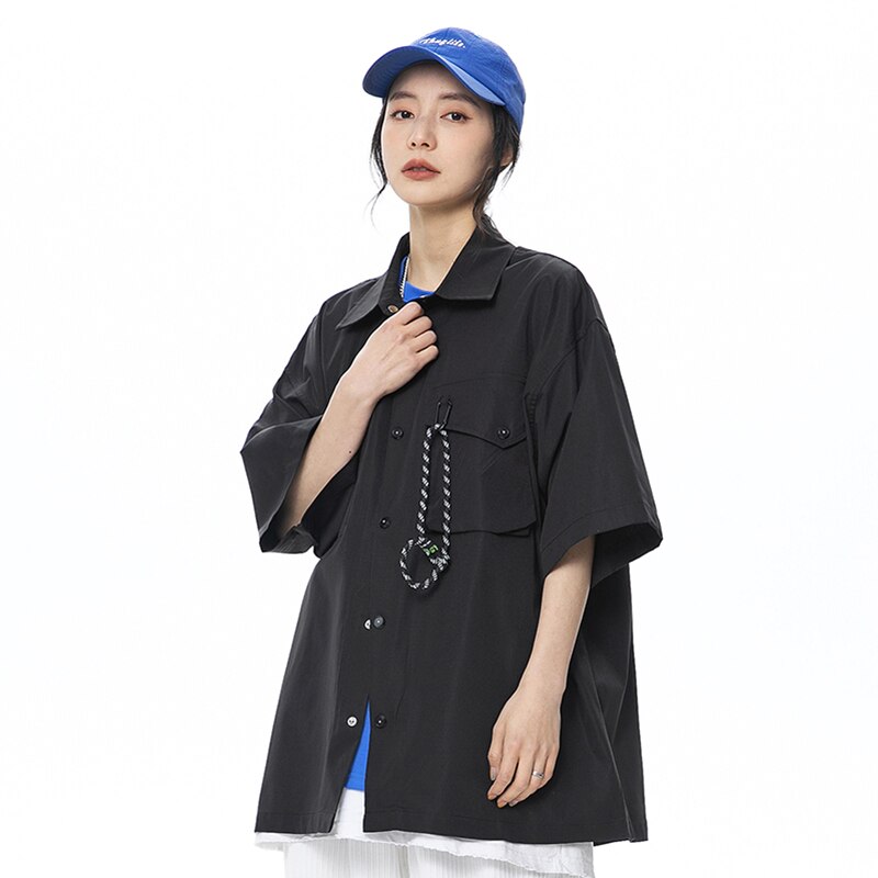 Oversized Rope Pocket Shirt
