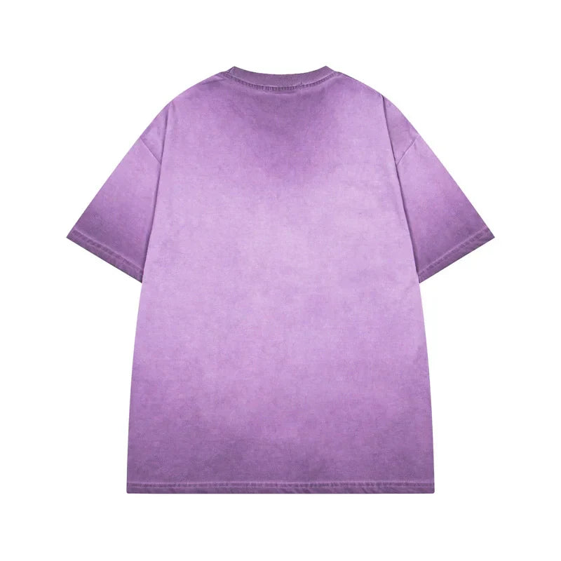 Summer Washed Crewneck Hip Hop Tee