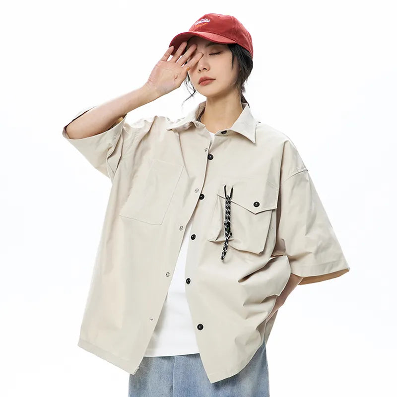 Oversized Rope Pocket Shirt