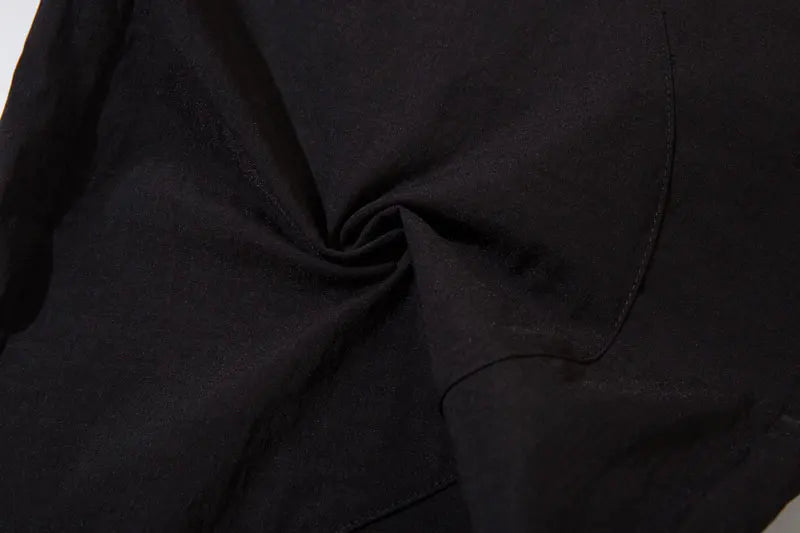 Y2K Black Patchwork Pants