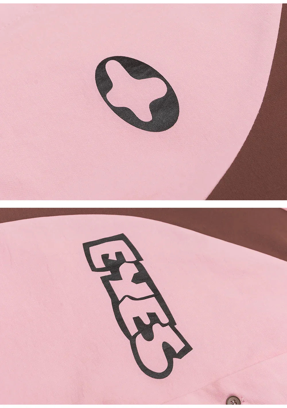 Patchwork Short-Sleeved Eyes Shirt