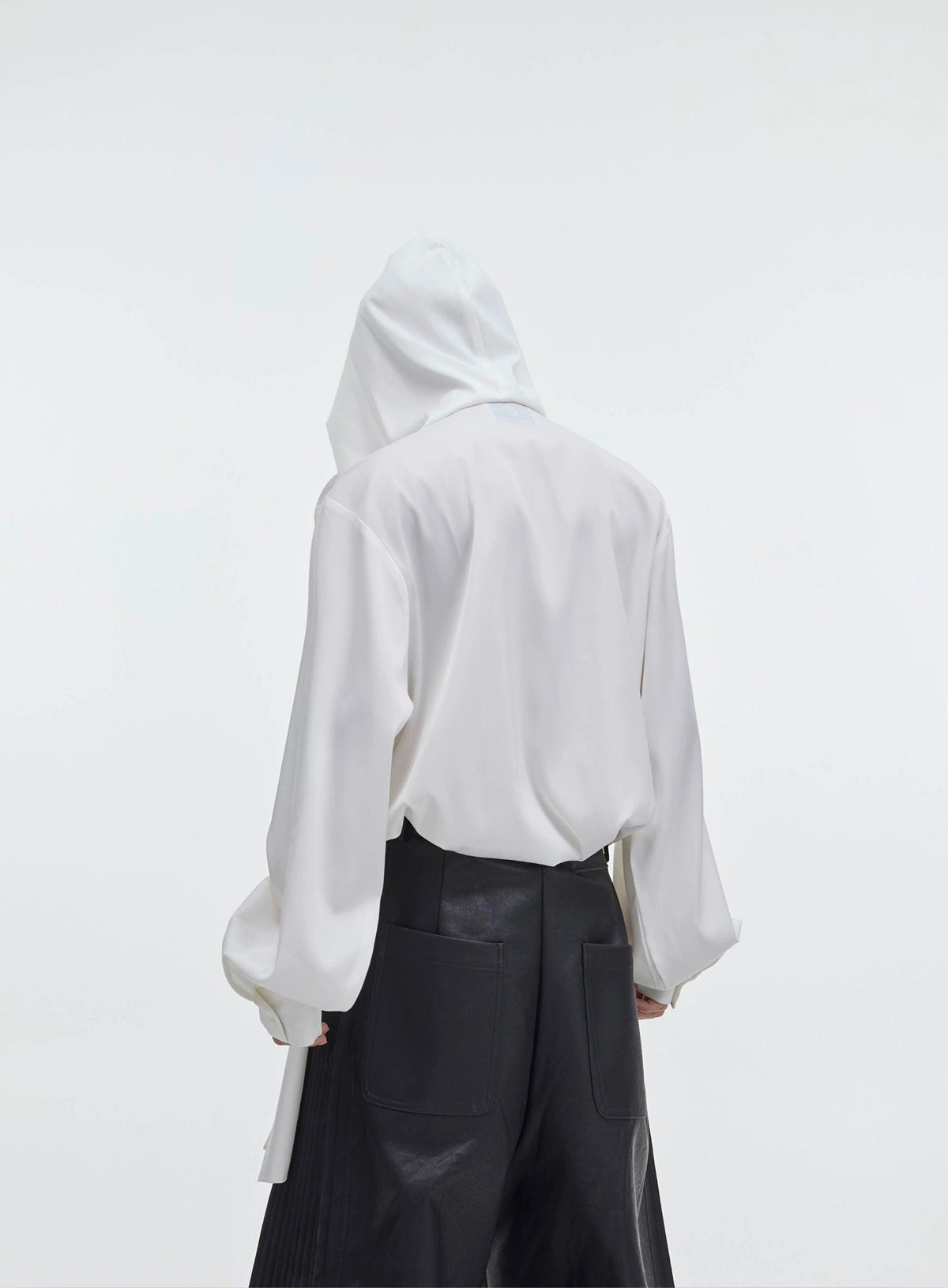 Shawl Hooded Oversized Shirt