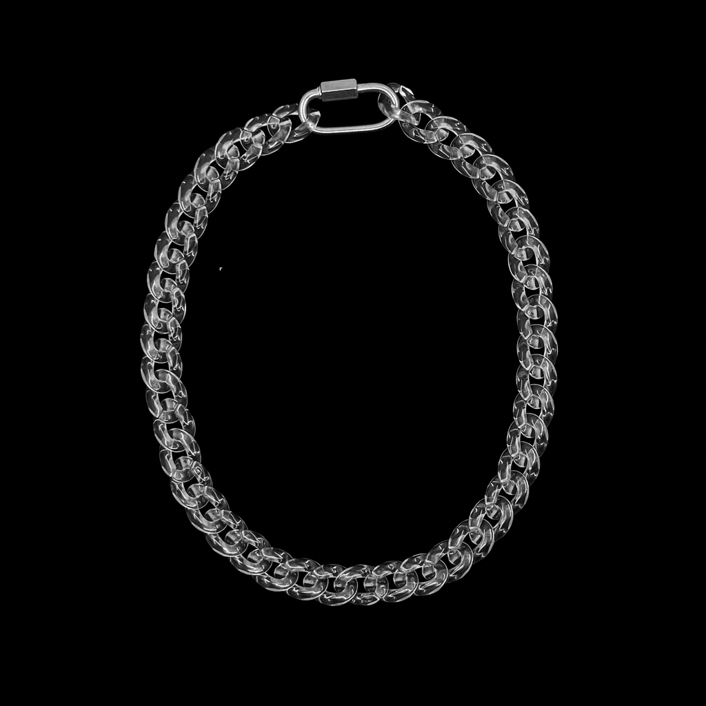 Dripped Crystal Cuban Chain 2in1