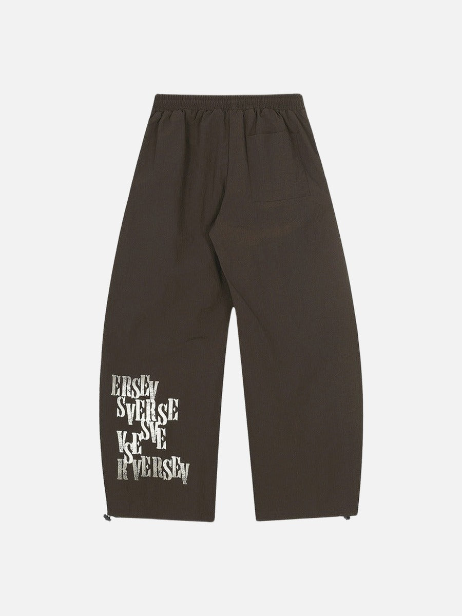 Abstract Flame Wide-Leg Pants