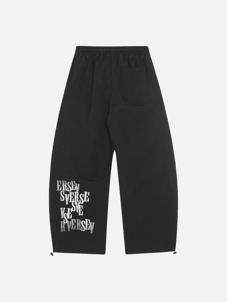 Abstract Flame Wide-Leg Pants