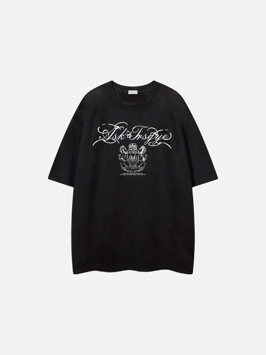 Preguntar a Tnsgye Script Oversized Tee
