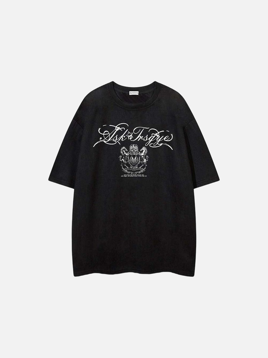 Preguntar a Tnsgye Script Oversized Tee