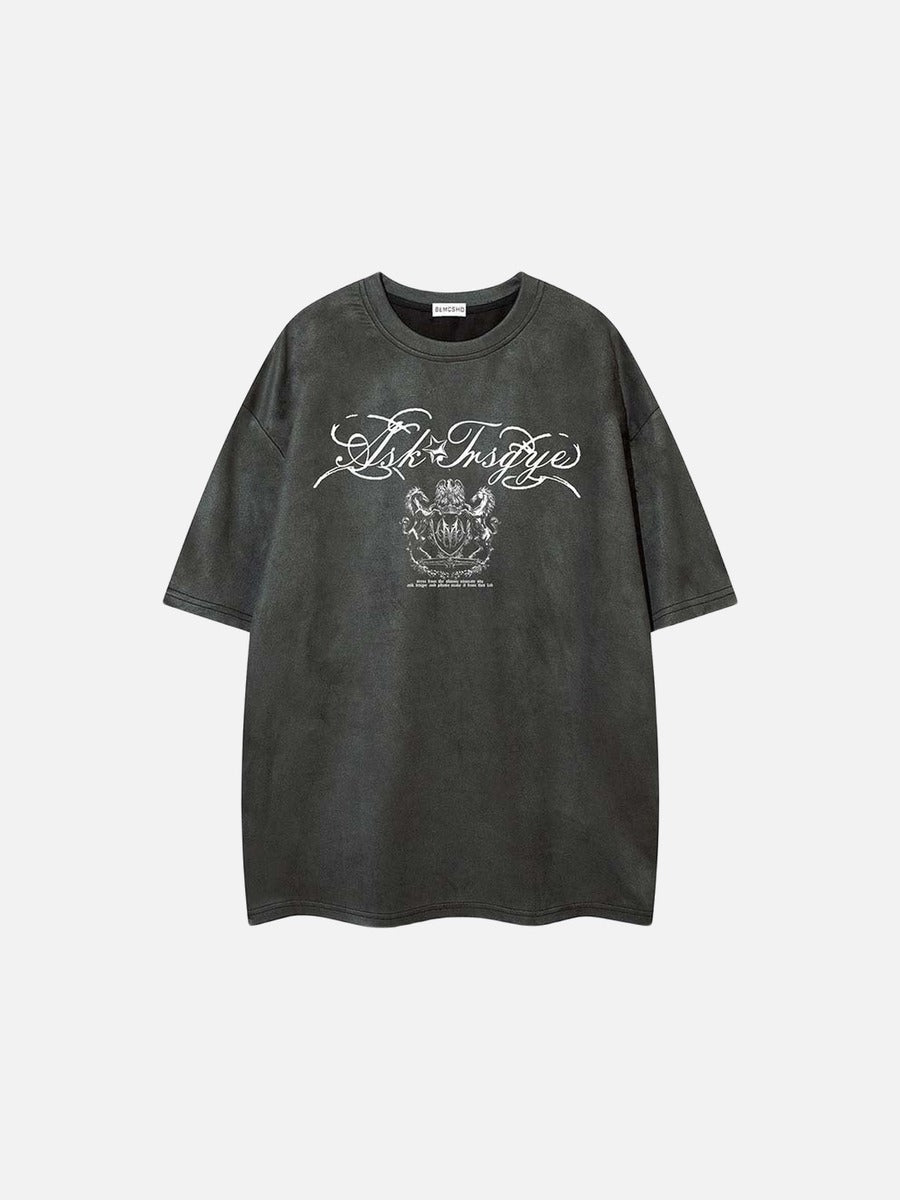 Preguntar a Tnsgye Script Oversized Tee