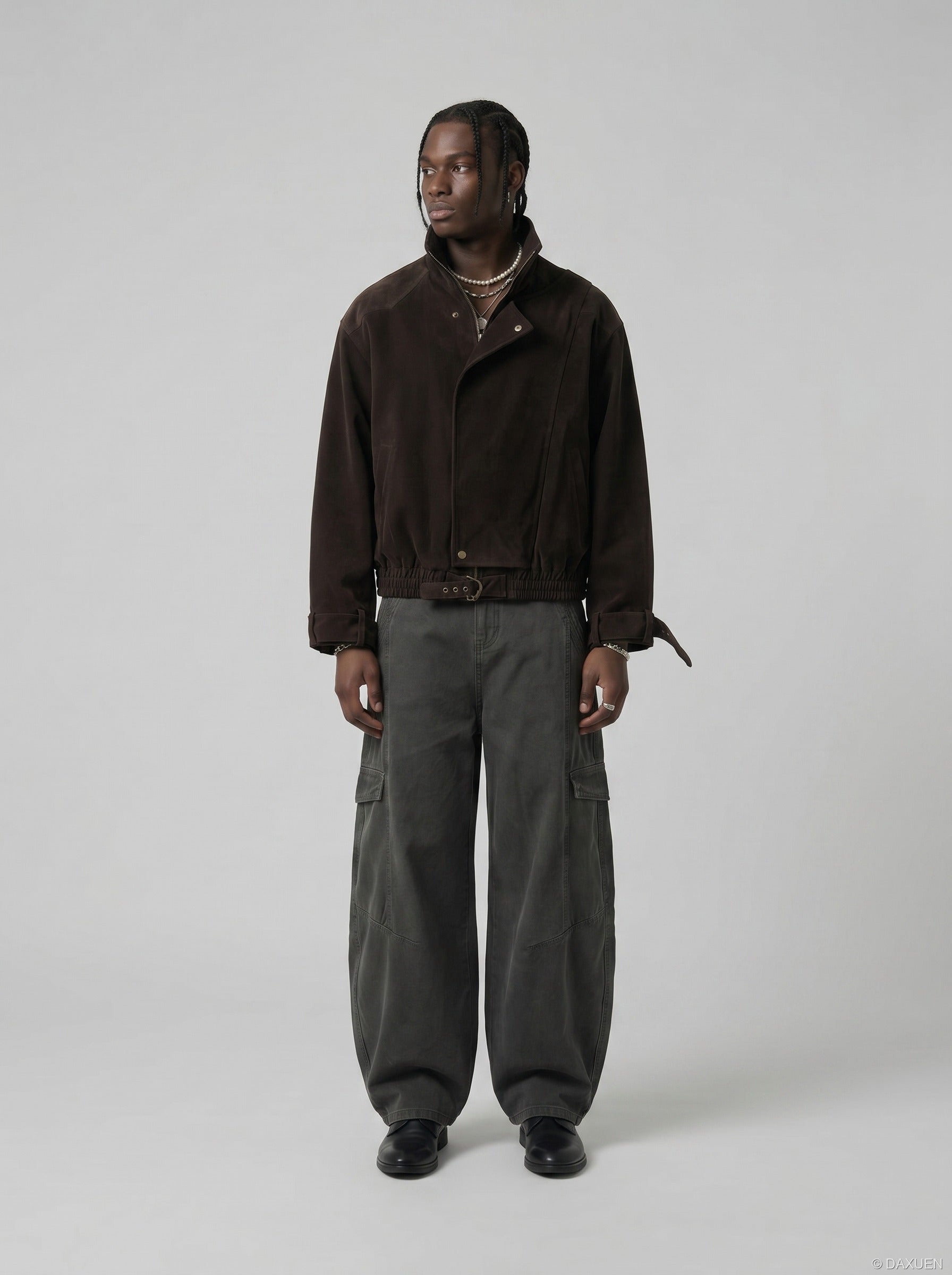 Baggy Cargo Pants - Wide-Leg Pants