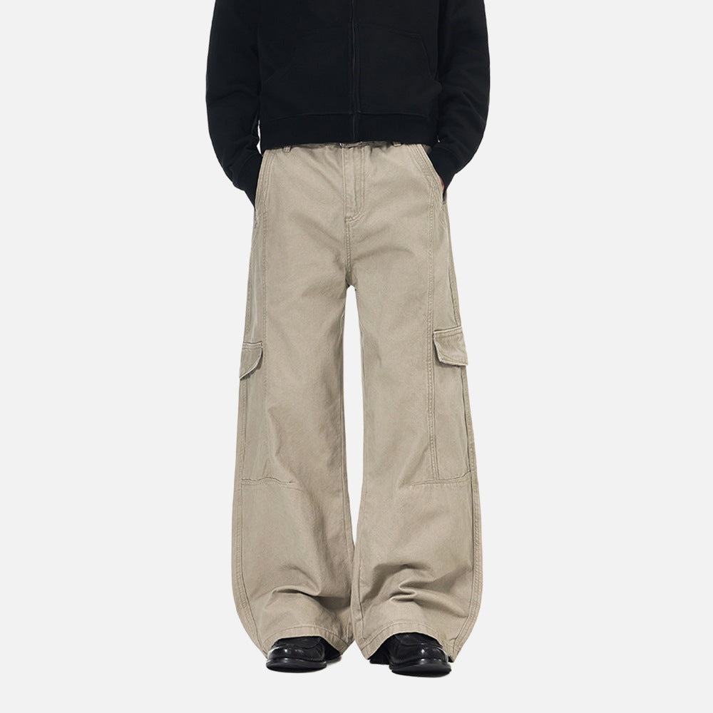 Baggy Cargo Pants - Wide-Leg Pants