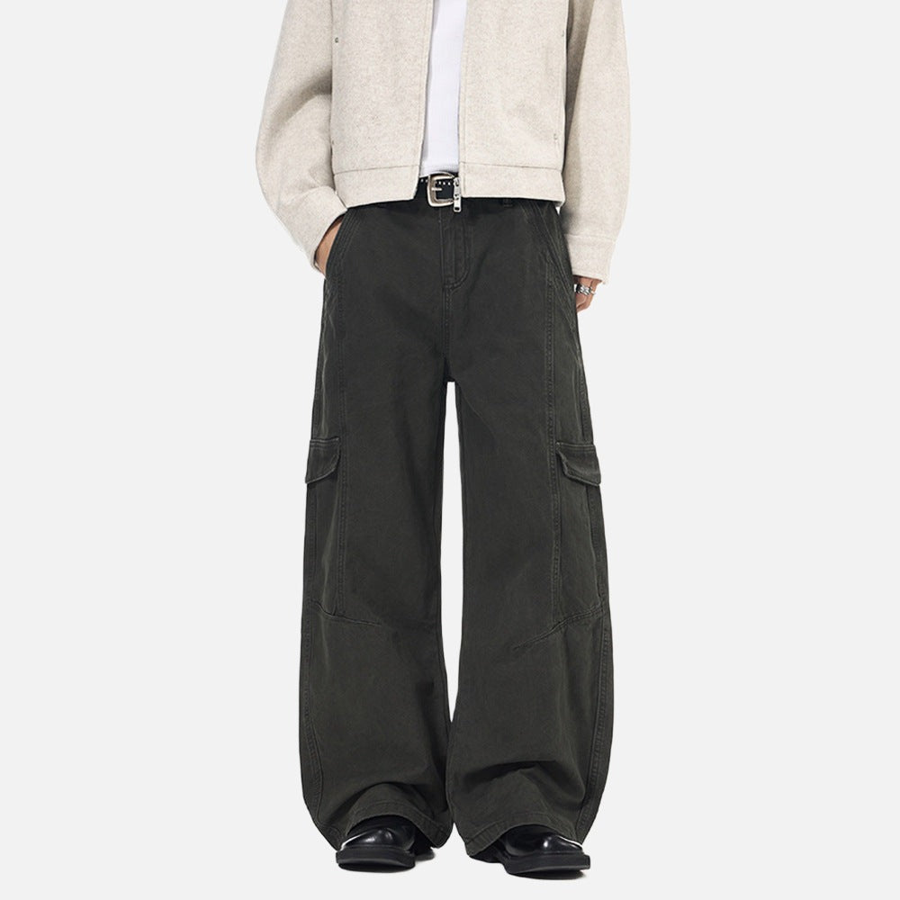 Baggy Cargo Pants - Wide-Leg Pants