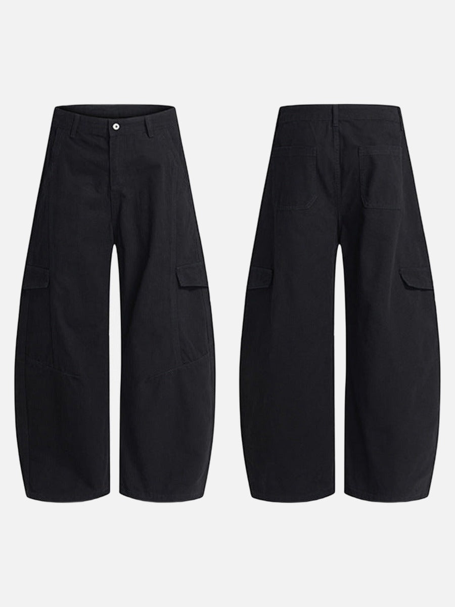 Baggy Cargo Pants - Wide-Leg Pants