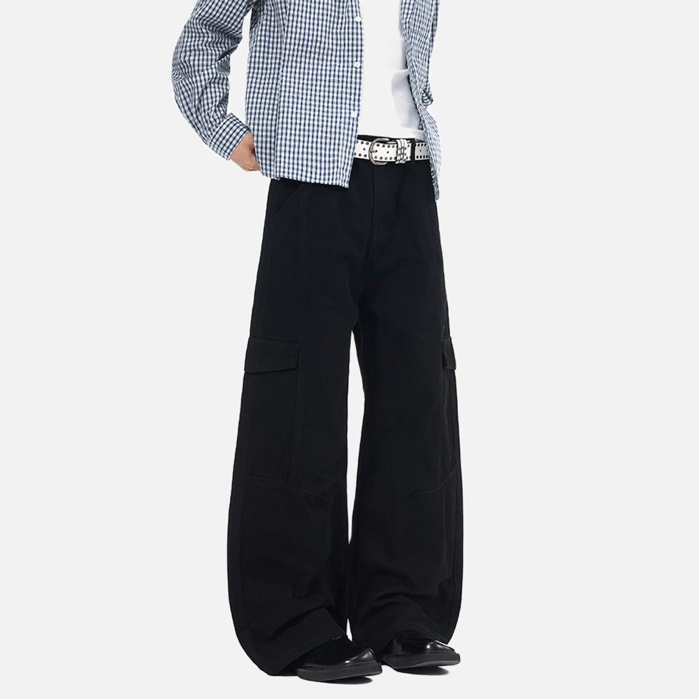 Baggy Cargo Pants - Wide-Leg Pants