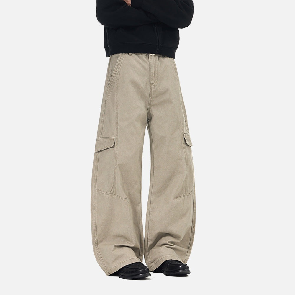 Baggy Cargo Pants - Wide-Leg Pants