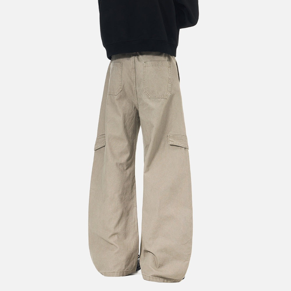 Baggy Cargo Pants - Wide-Leg Pants