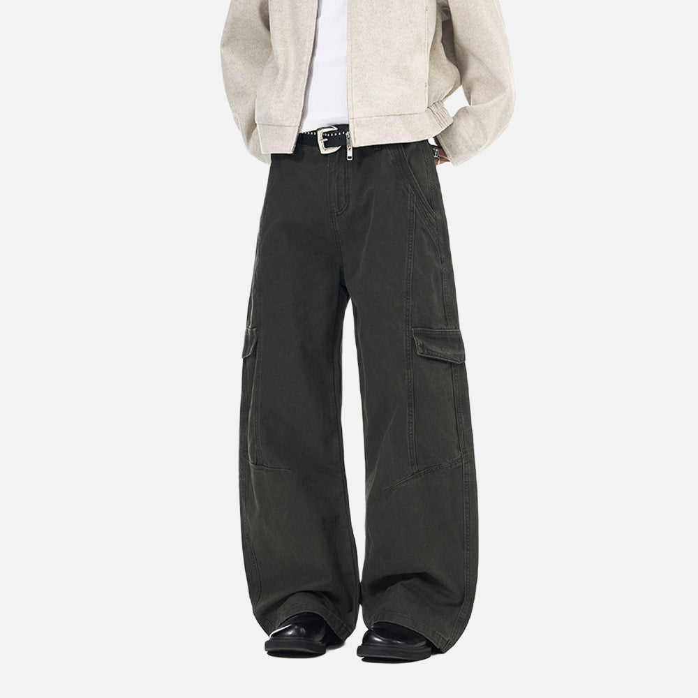 Baggy Cargo Pants - Wide-Leg Pants