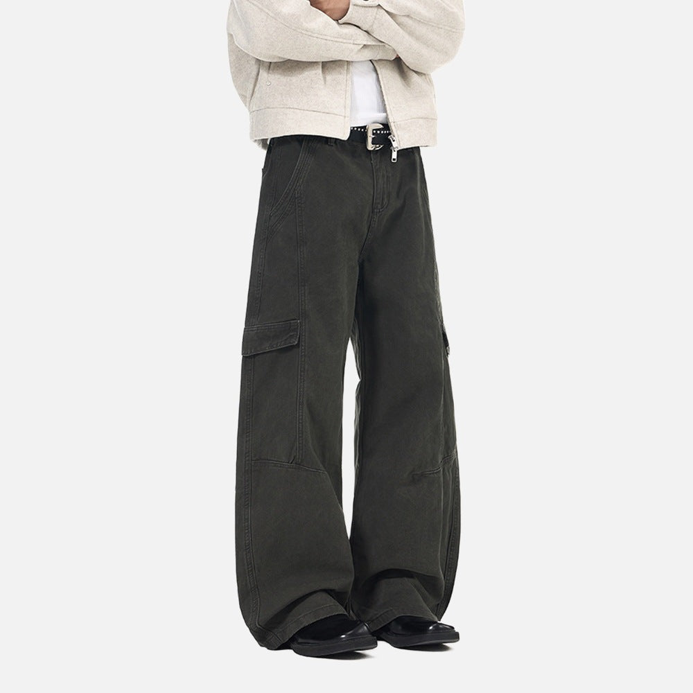 Baggy Cargo Pants - Wide-Leg Pants