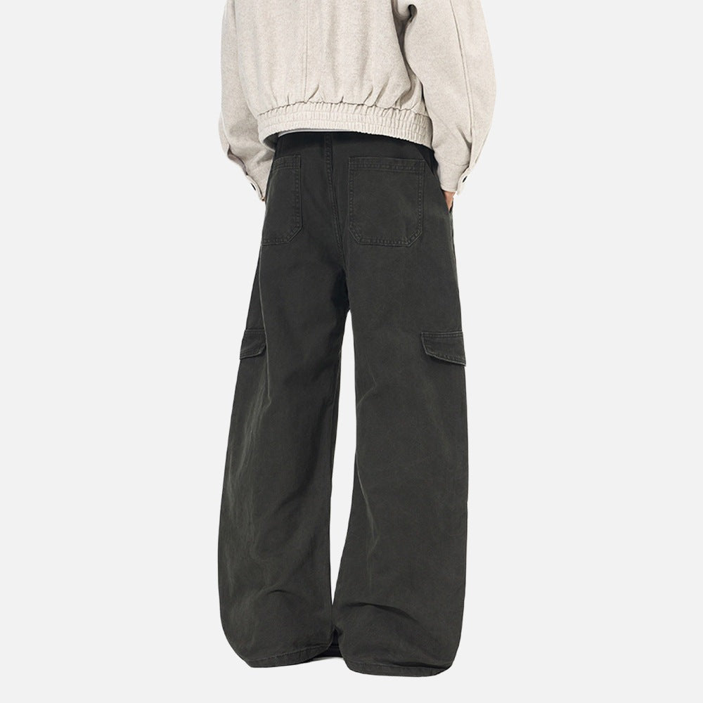 Baggy Cargo Pants - Wide-Leg Pants