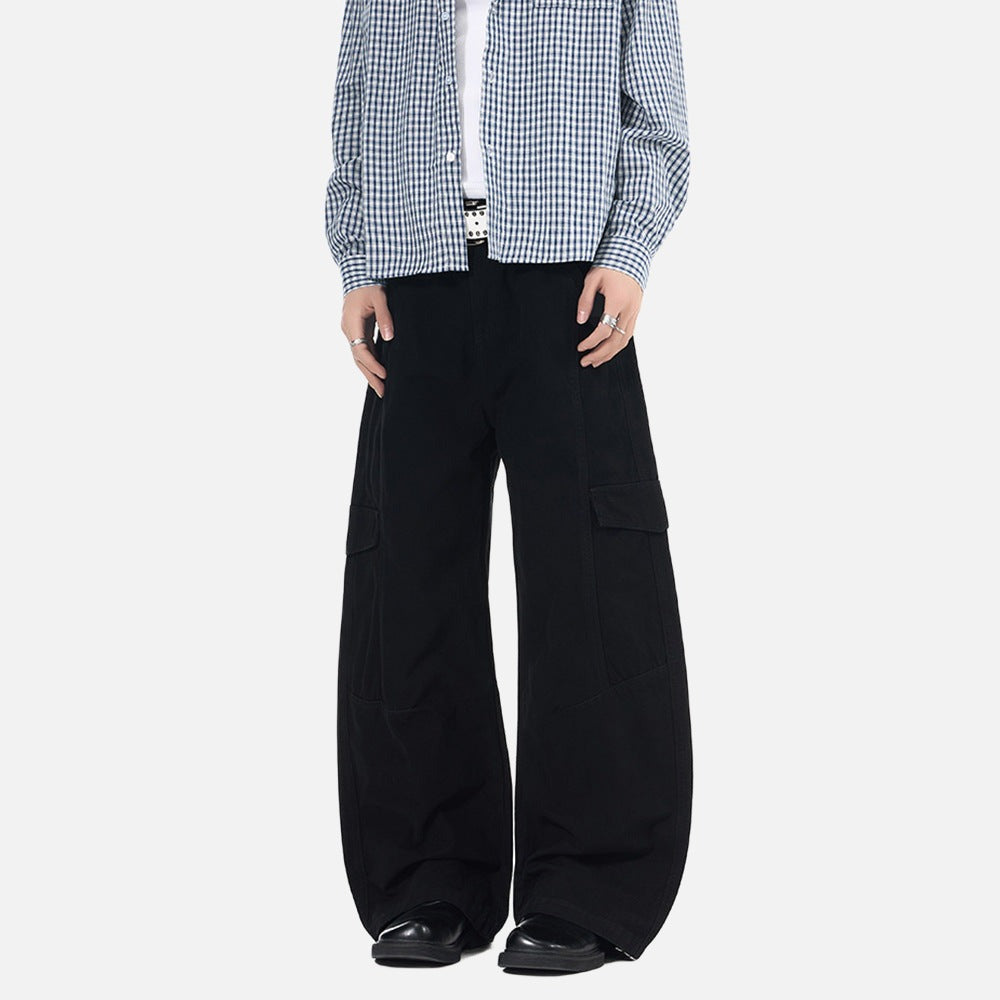 Baggy Cargo Pants - Wide-Leg Pants