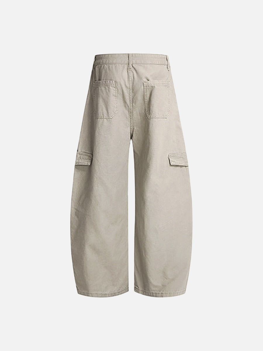 Baggy Cargo Pants - Wide-Leg Pants