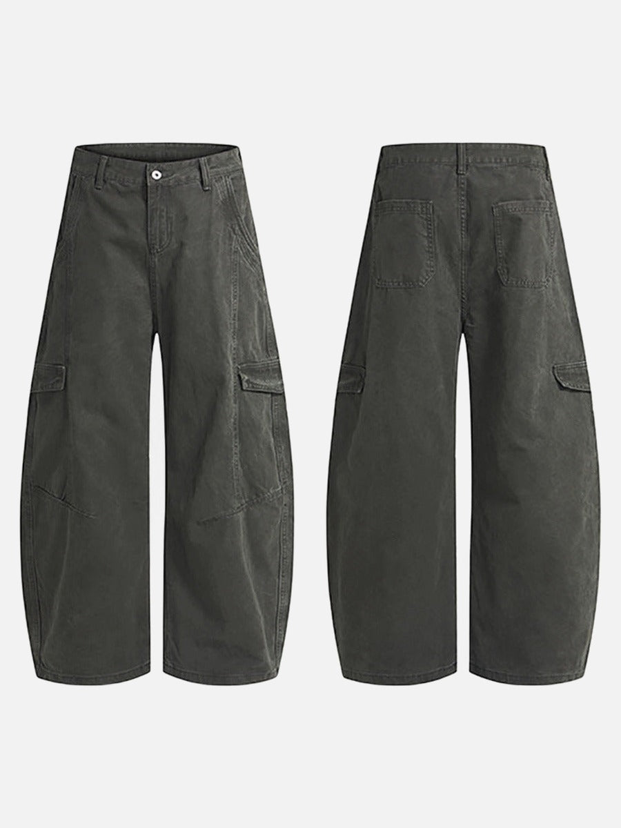 Pantalones cargo holgados - Pantalones de pierna ancha