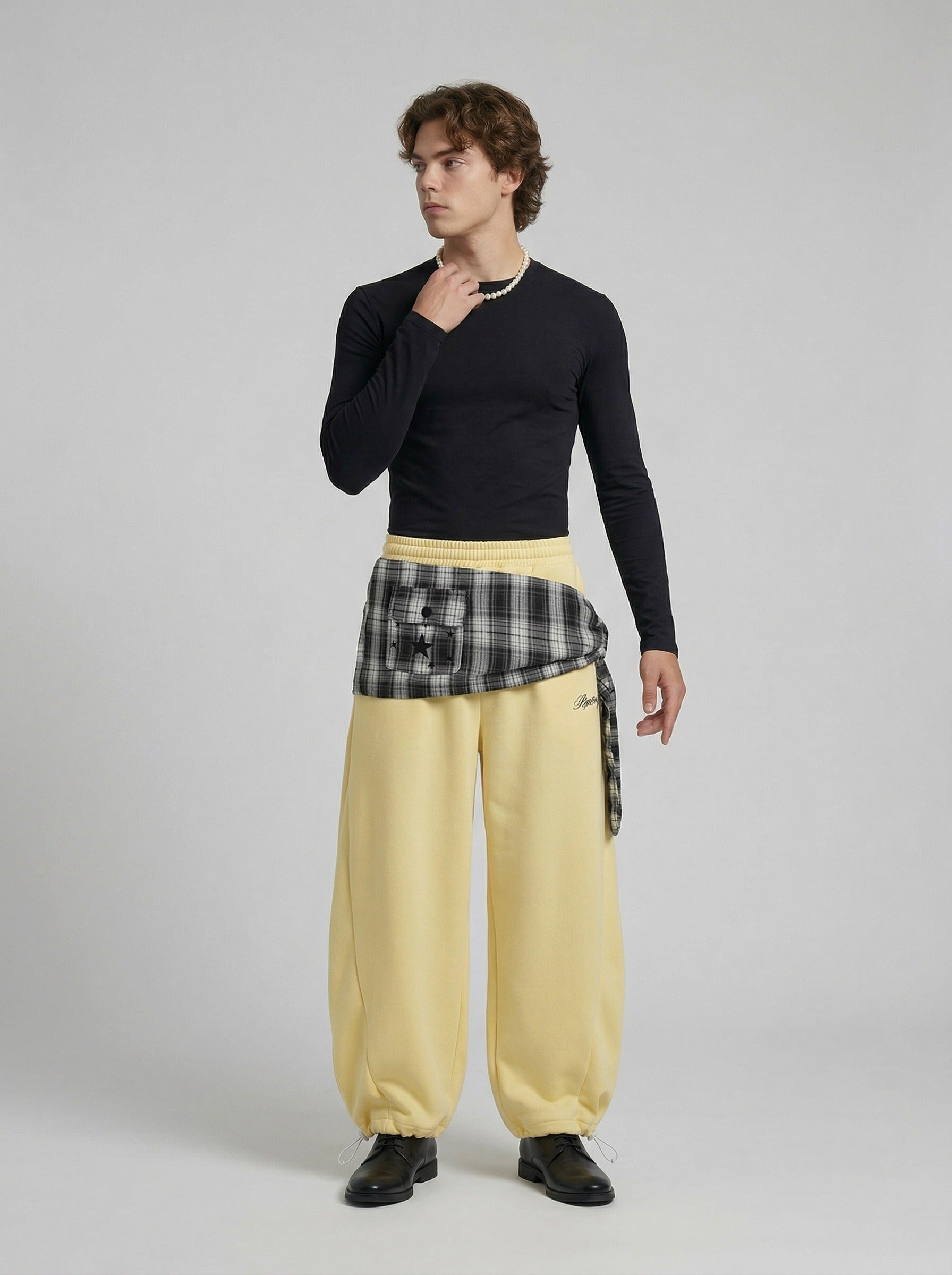 Pantalón de chándal cruzado a cuadros Tunnel Walk