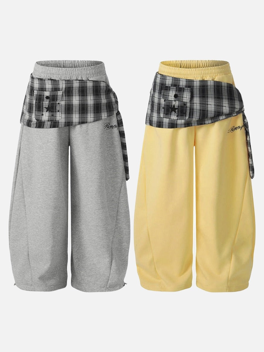 Pantalón de chándal cruzado a cuadros Tunnel Walk