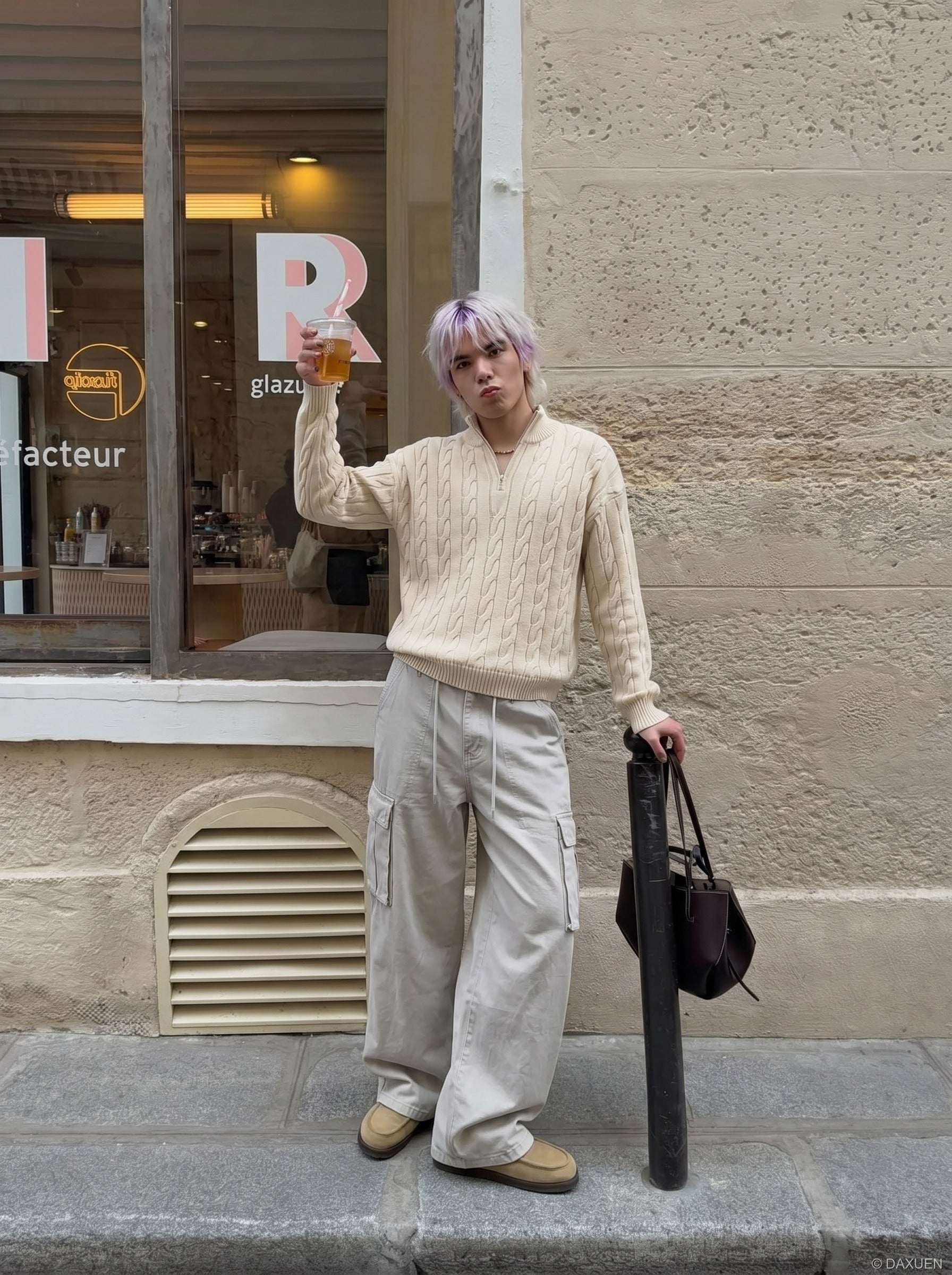 Baggy Wide-Leg Cargo Pants