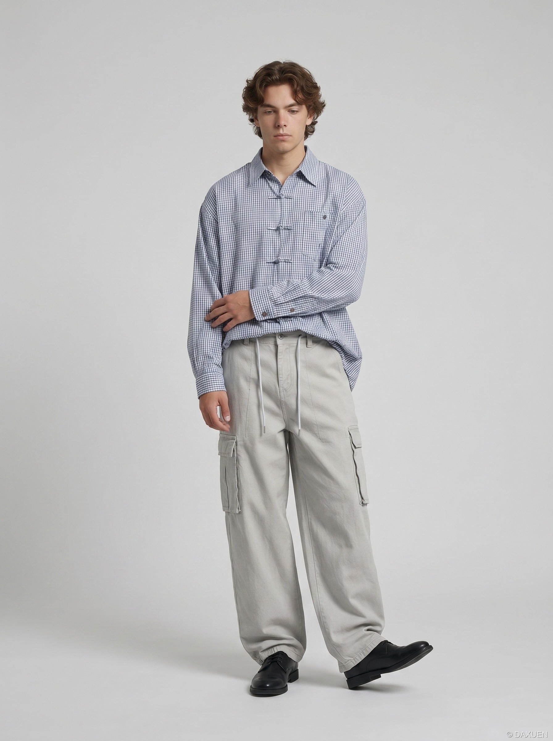 Baggy Wide-Leg Cargo Pants